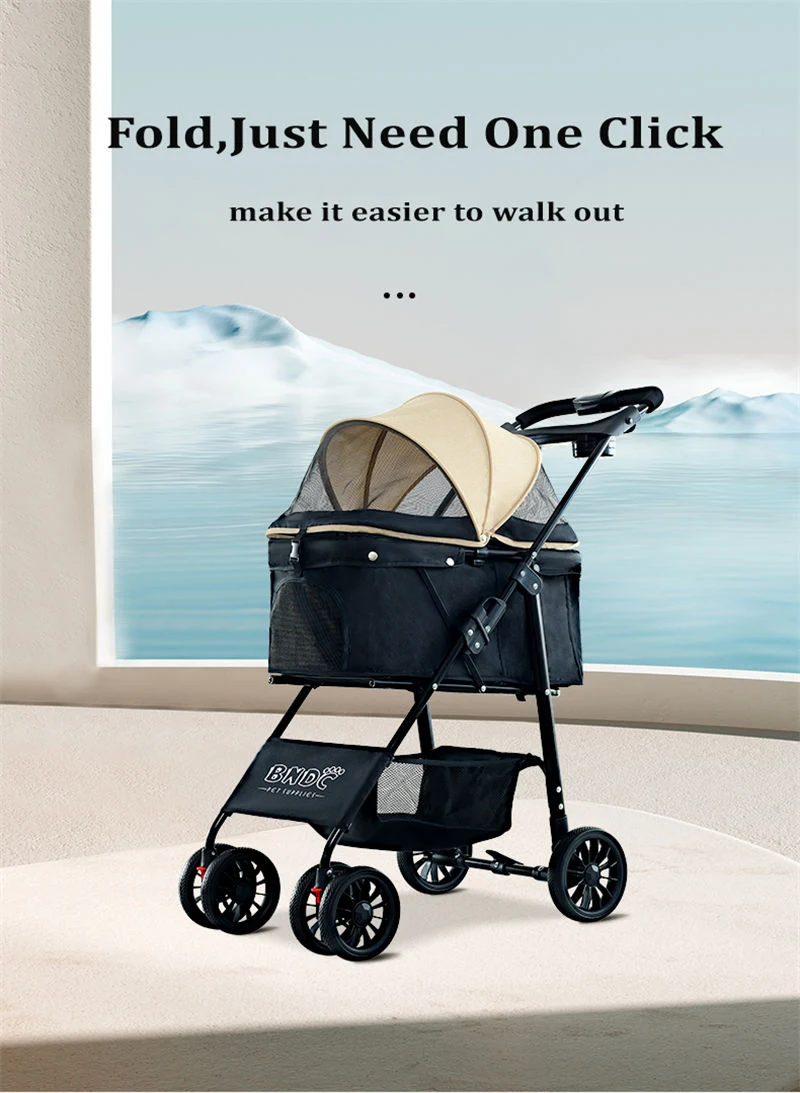 Four Wheeled Pet Folding Baby Stroller