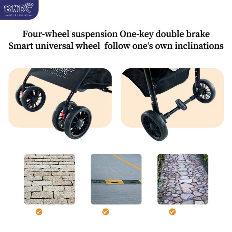 Four Wheeled Pet Folding Baby Stroller