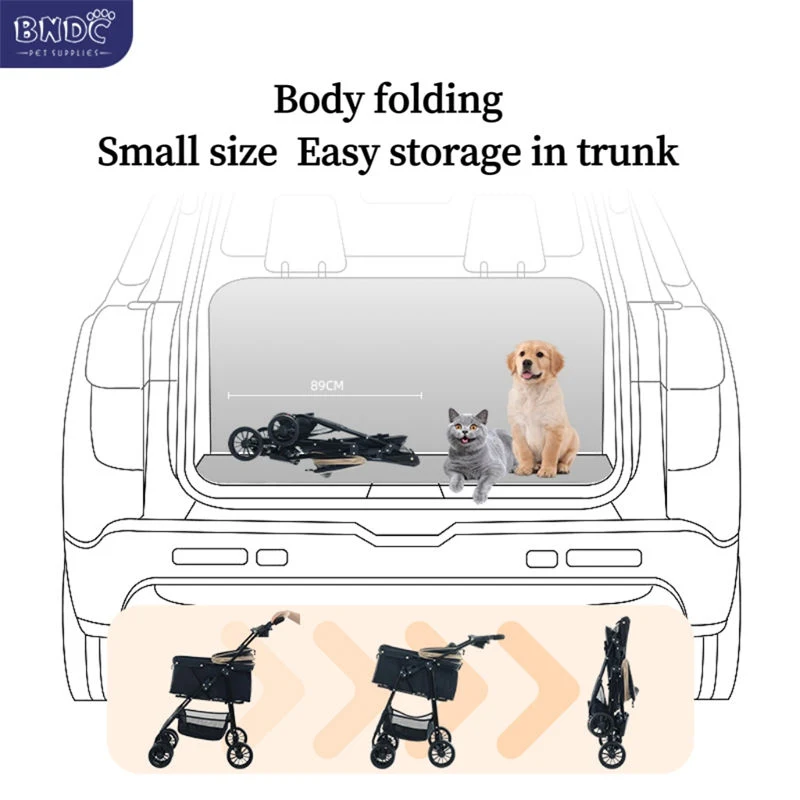 Four Wheeled Pet Folding Baby Stroller