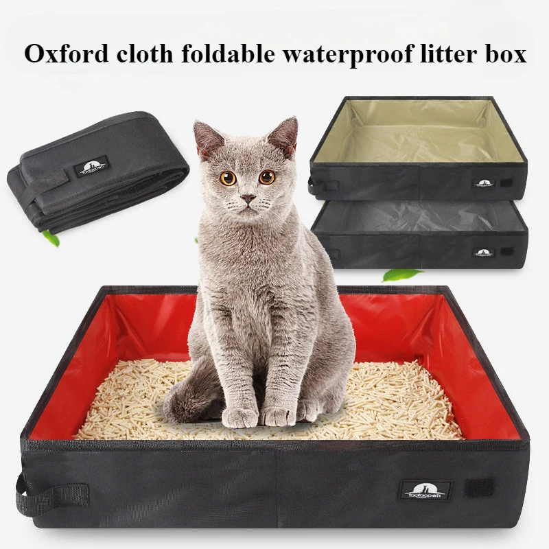 Oxford Cloth Foldable Cat Litter Box
