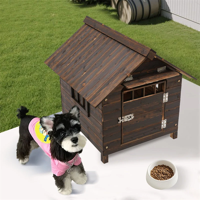 Dog House With Doors And Windows