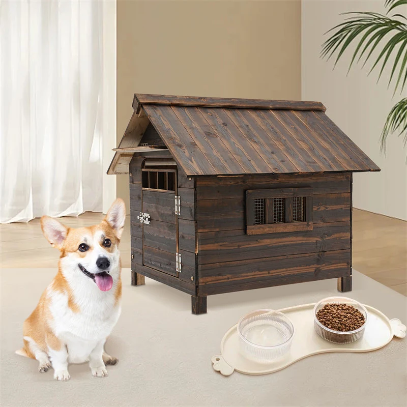 Dog House With Doors And Windows