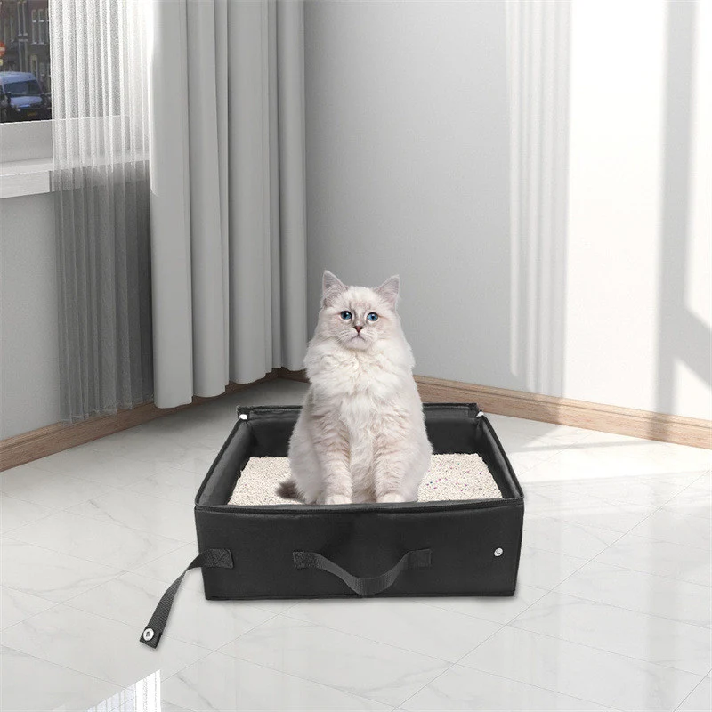 Portable Foldable Travel Pet Garbage Bin Dog Toilet
