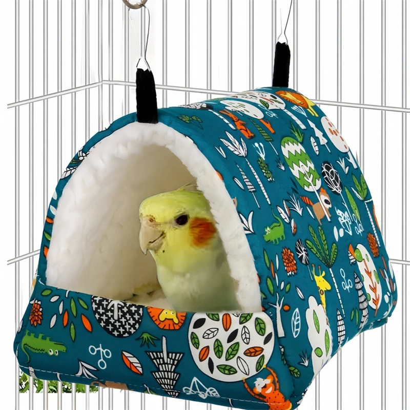 Parrot Bird Cage Winter Warm Bird Nest Hammock Tent