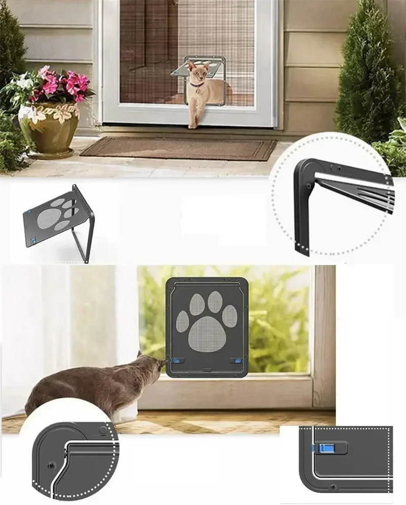 Brand New Pet Door Opening Screen Window