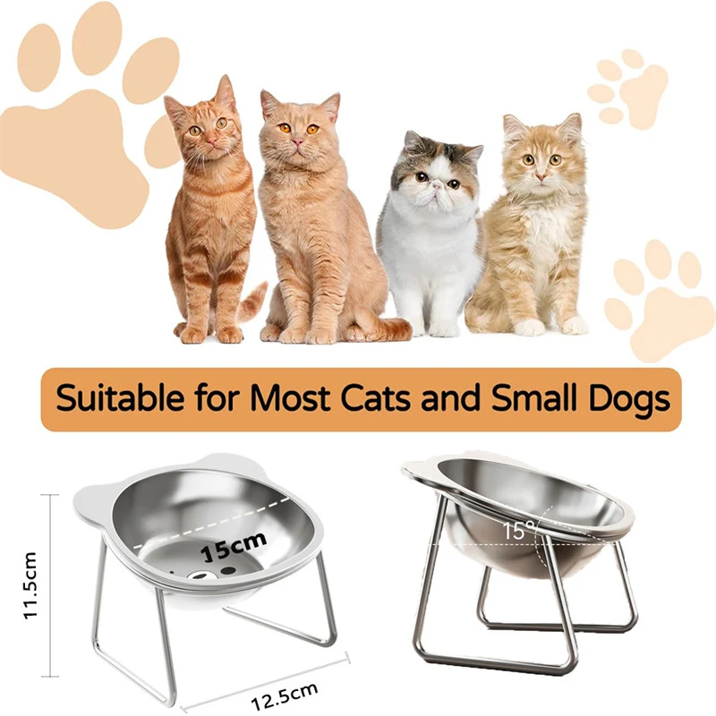 Relieve Beard Fatigue With Stainless Steel Cat Bowl