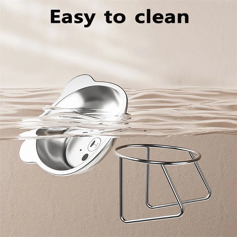 Relieve Beard Fatigue With Stainless Steel Cat Bowl