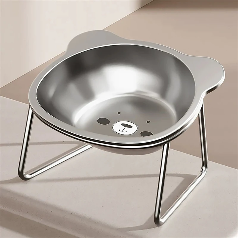 Relieve Beard Fatigue With Stainless Steel Cat Bowl