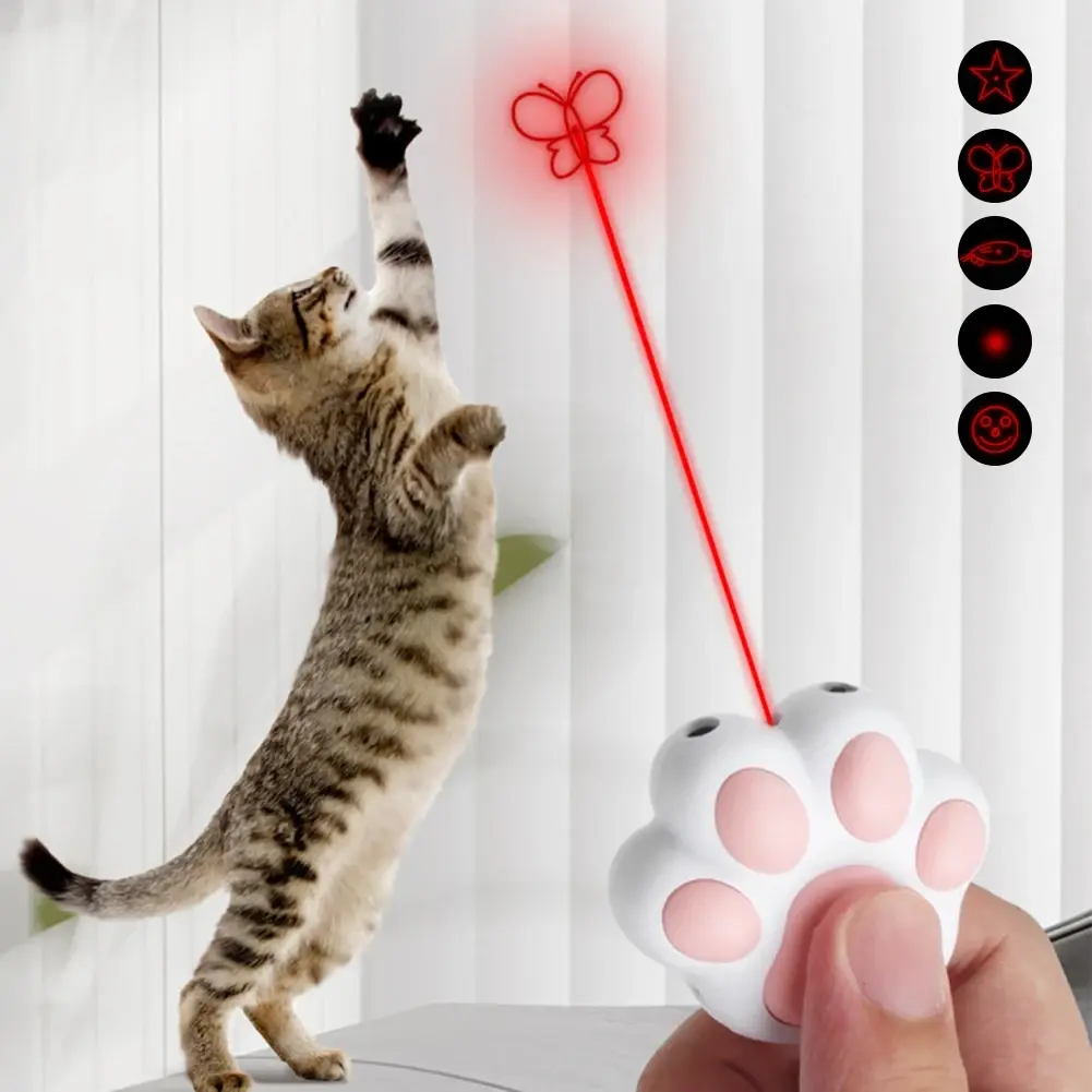 Pet Cat Interactive Laser Toy With Adjustable Pattern