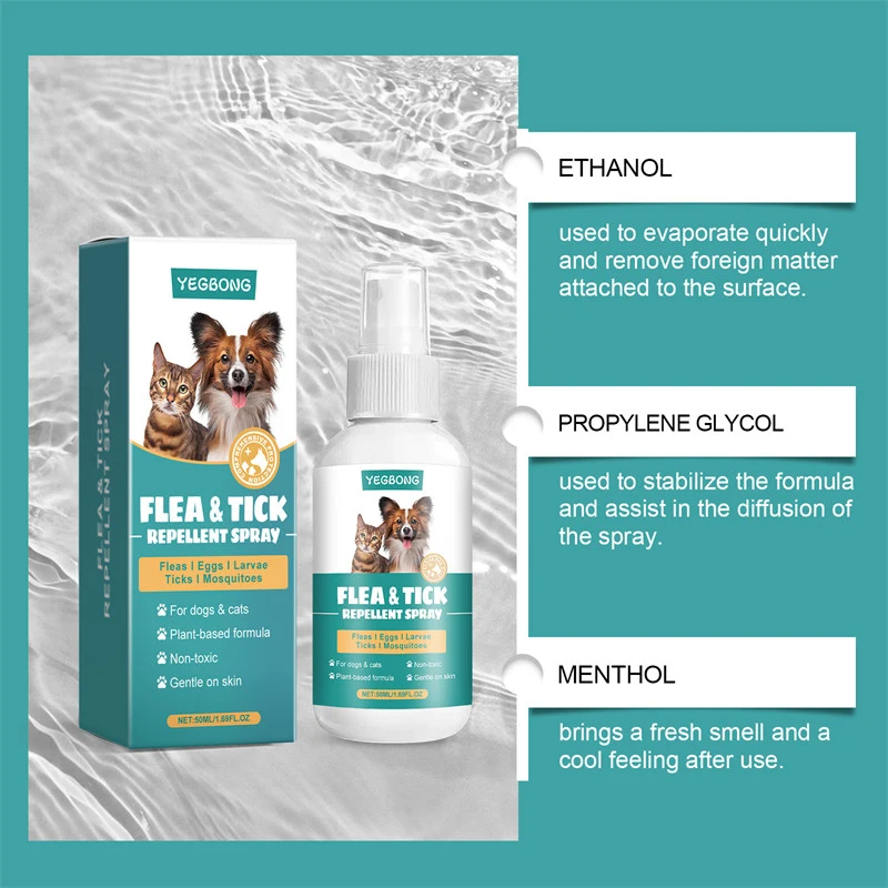 Cat And Dog Daily Cleaning Flea Spray