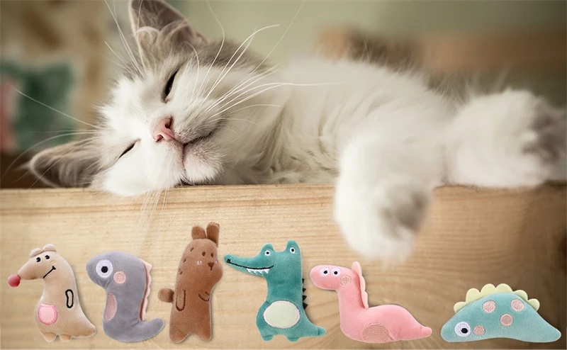 Cat Bite Self Play Toy Set Of 6 Pcs