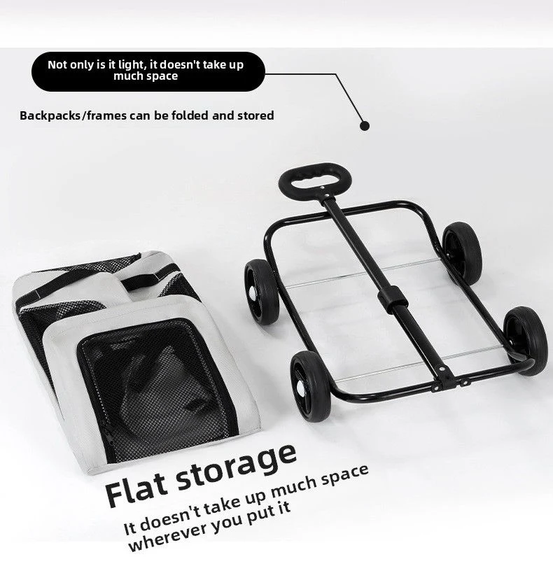 Two In One Pet Stroller For Outdoor Travel