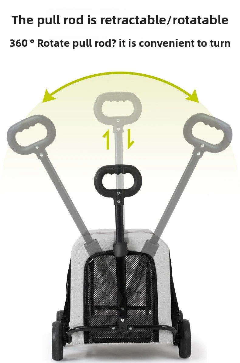 Two In One Pet Stroller For Outdoor Travel