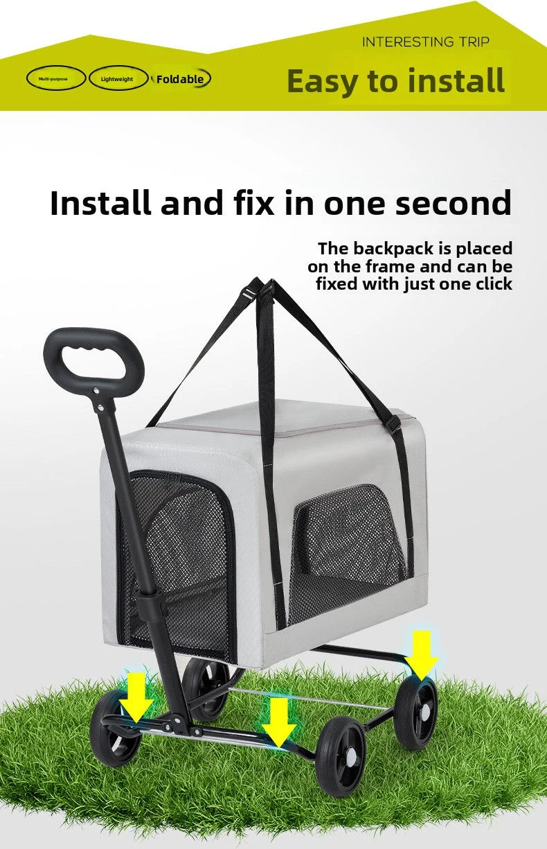 Two In One Pet Stroller For Outdoor Travel