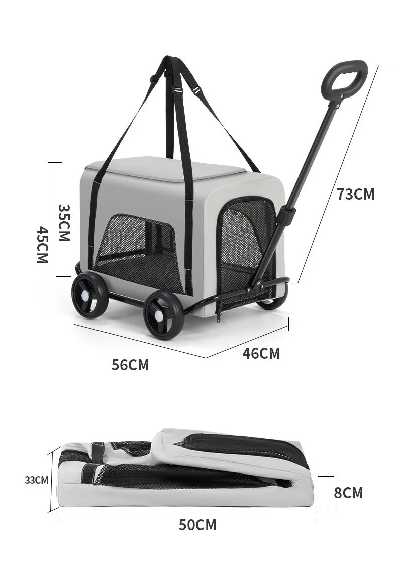 Two In One Pet Stroller For Outdoor Travel