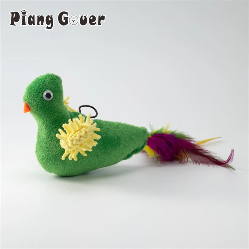 Plush Simulation Bird Cat Teasing Stick