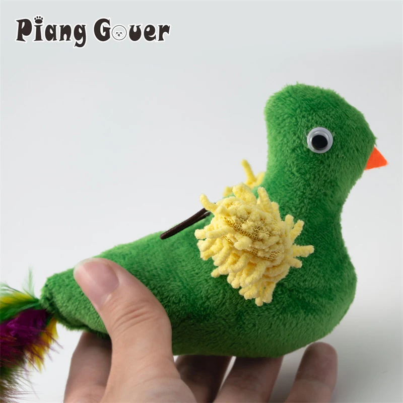Plush Simulation Bird Cat Teasing Stick