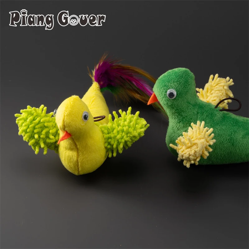 Plush Simulation Bird Cat Teasing Stick