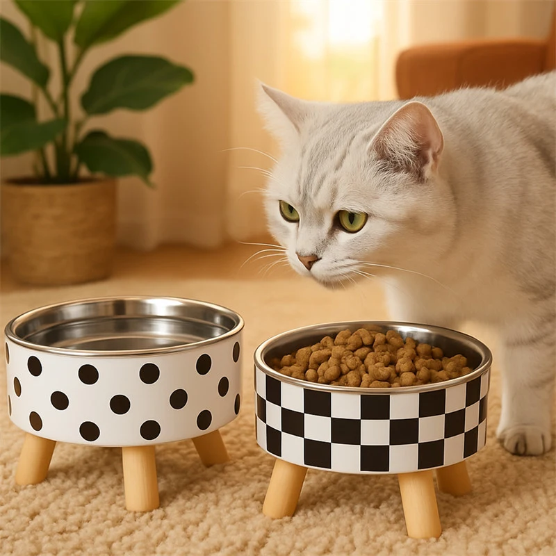 Stainless Steel Spill Proof Pet Food Plate