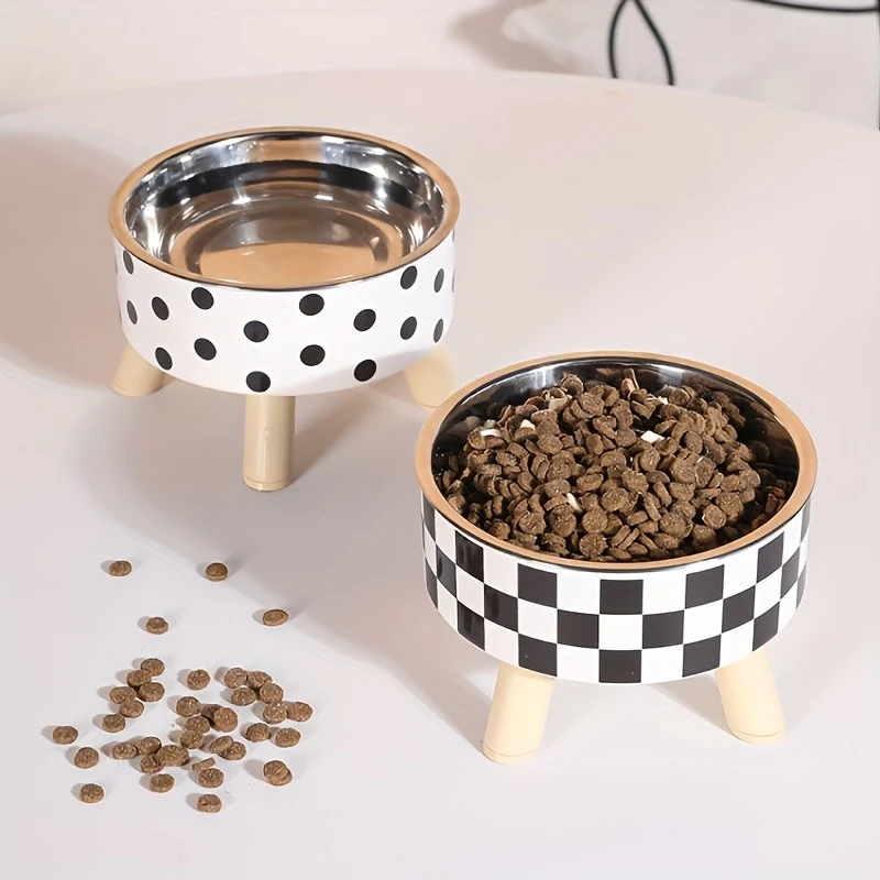 Stainless Steel Spill Proof Pet Food Plate