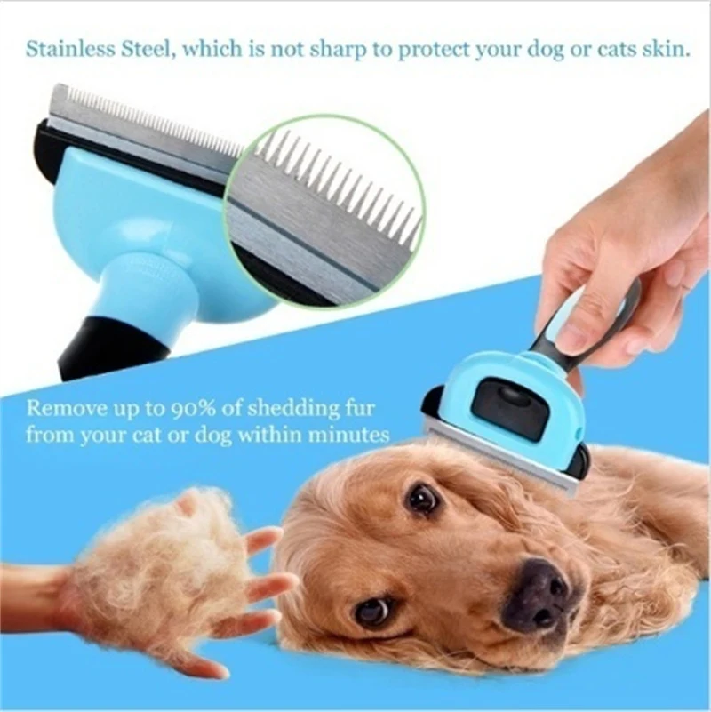 Pet Grooming Brush Double Sided Hair Removal Comb