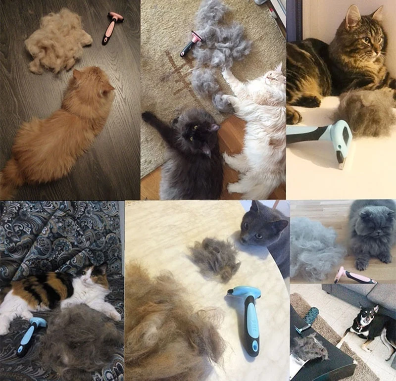 Pet Grooming Brush Double Sided Hair Removal Comb