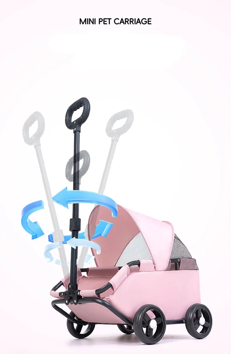 Pet Dogs Cats Strollers For Outgoing Car Travel