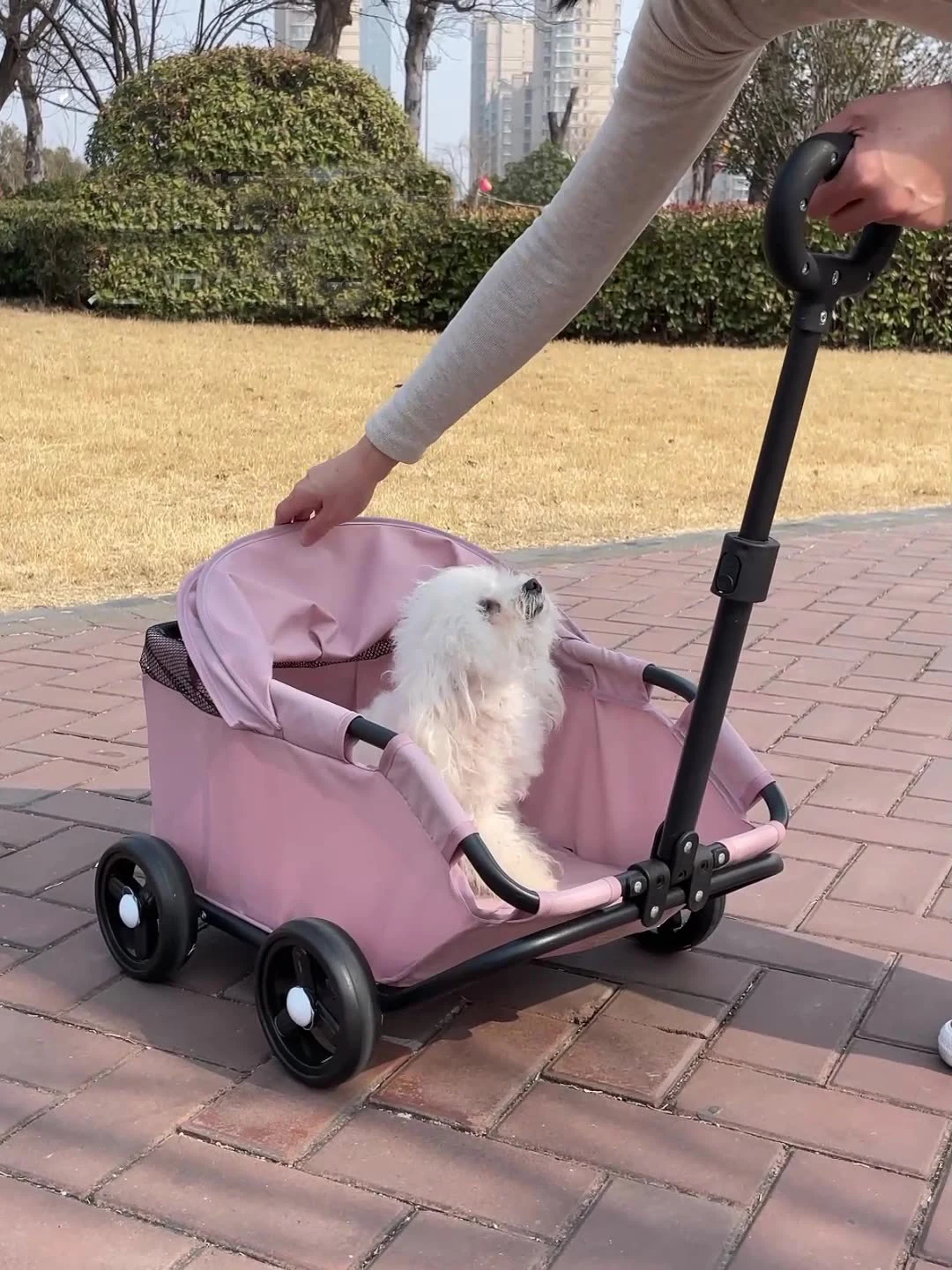 Pet Dogs Cats Strollers For Outgoing Car Travel