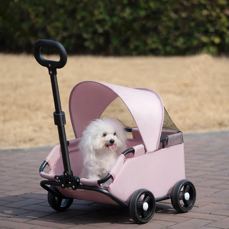Pet Dogs Cats Strollers For Outgoing Car Travel