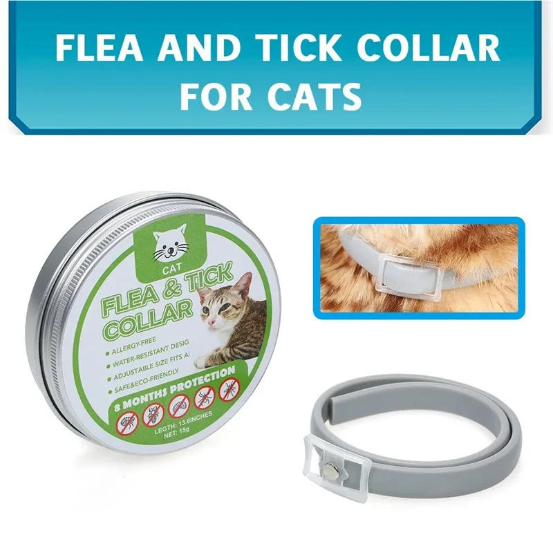 Cat Flea And Tick Collar Control Natural Essential Oil Adjustable Control